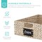 Best Choice Products Set of 4 16x12in Woven Water Hyacinth Pantry Baskets w/ Chalkboard Label, Chalk Marker